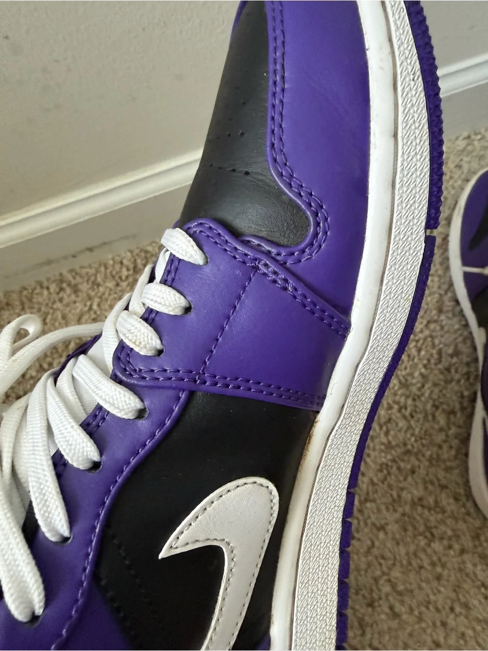 Low Top Sneakers in Purple/Black - Men/Women